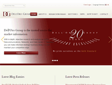 Tablet Screenshot of delloro.com